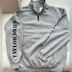 Taylor Swift The Eras Tour Grey Quarter Zip TTPD Brand New